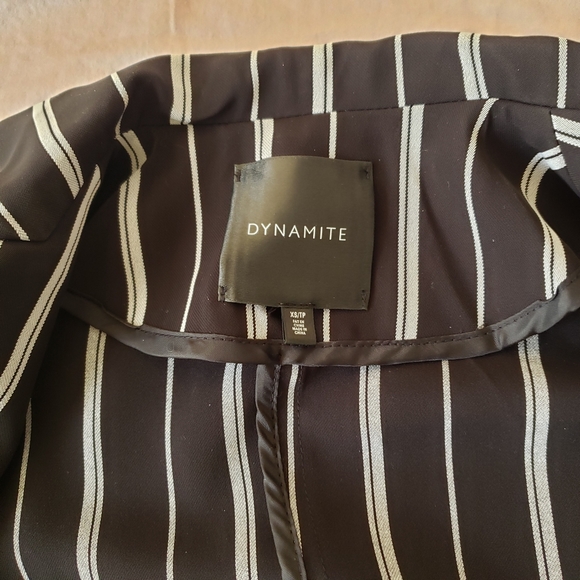 Dynamite Pinstripe Open Blazer XS - Picture 7 of 7